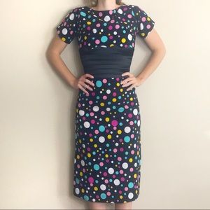 Bettie Page 50’s Style Wiggle Dress Polka …